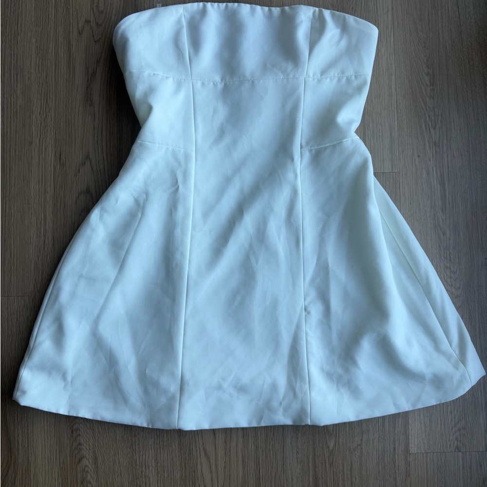 Strapless White Dress
